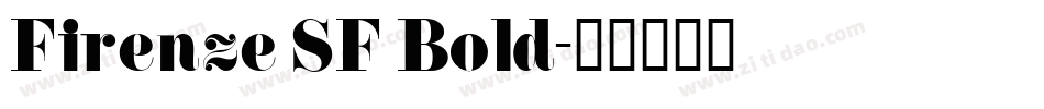 Firenze SF Bold字体转换